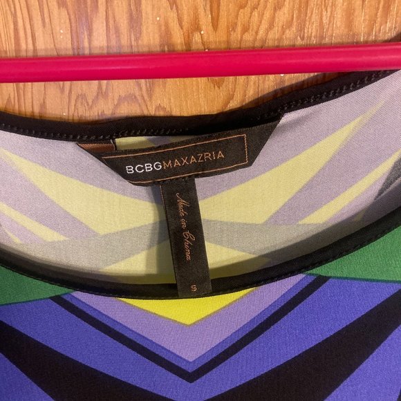 Colourful abstract pattern summer dress - Picture 2 of 3